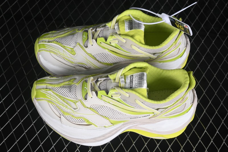 Balenciaga Jet Embossed Round-Toe Chunky Low-Top Dad Sneakers with Textured Print - WMRTN9197
