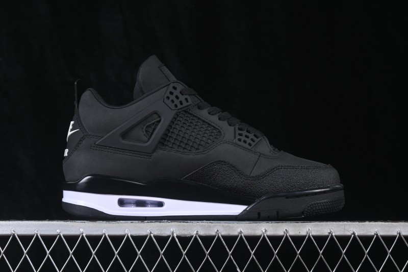 Nike Air Jordan 4 Retro x Nigel Sylvester Collaboration Black Shoes - HF4340-001