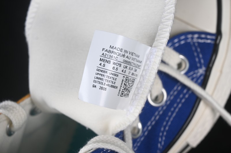 Converse Matsui x Chuck 70 Simple Fresh Lace-Up Round Toe High-Top Canvas Shoes - A21361C