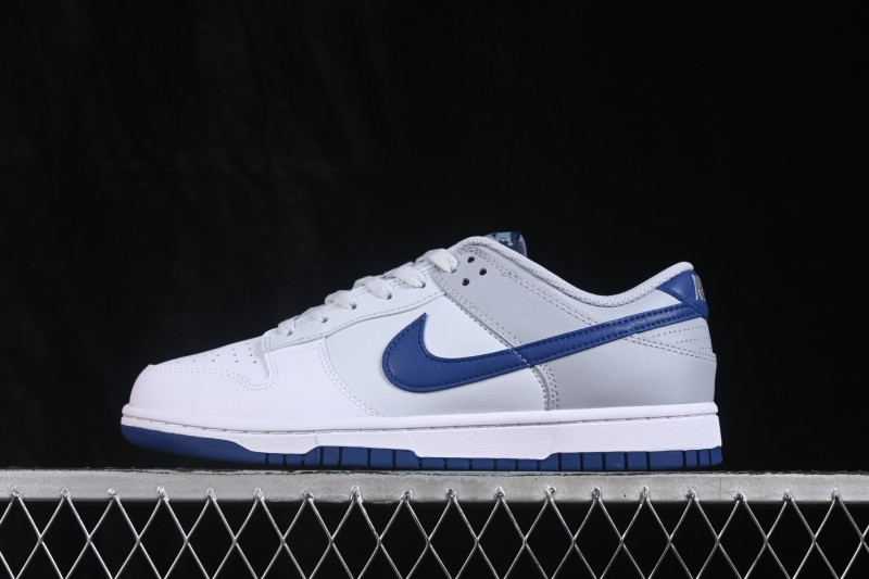 Nike SB Dunk Low White Grey Blue Low-Top Casual Skate Shoes - HF5441-118