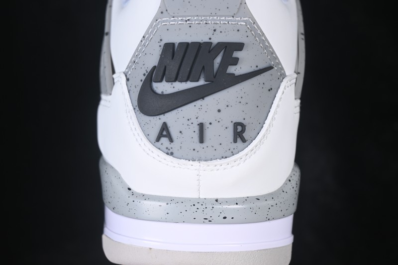 Nike Air Jordan 4 Retro White Cement Basketball Shoes - 840606-192