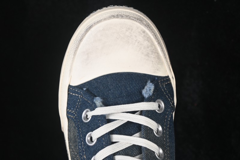 Balenciaga Paris Low Distressed High-Top Lace-Up Fashion Sneakers - W3RCL4090