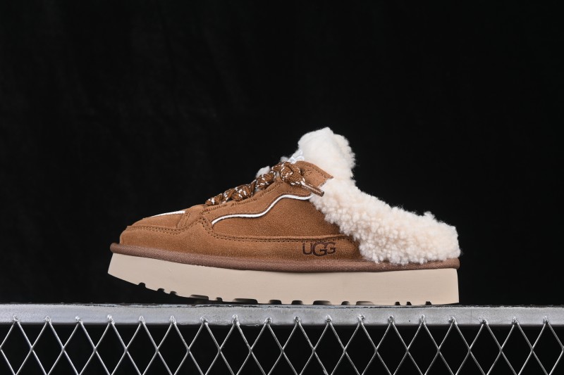 UGG Highland Lowmel Suede and Textile Colorblock Low Top Casual Sneakers - 1180313 CHE