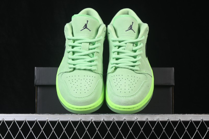 Nike Air Jordan 1 Low Retro Cultural Basketball Shoes Fluorescent Green - IV6501-337