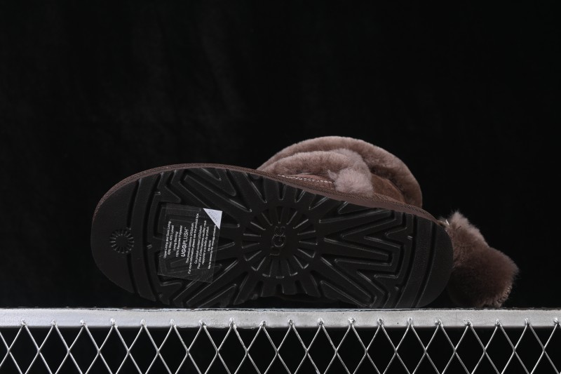 UGG Classic Novelty Cookie Suede Round Toe Slip-On Snow Boots - 1180434 BCDR