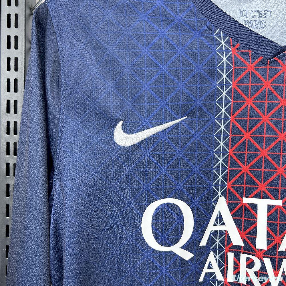 2025/26 Mens Paris Saint-Germain Home Long Sleeve Jersey