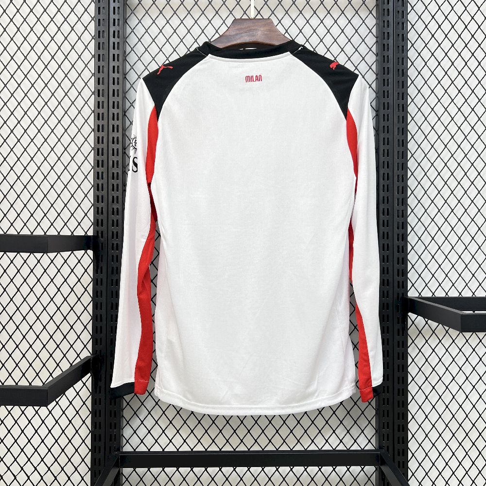 2025/26 Mens AC Milan Away Long Sleeve Jersey