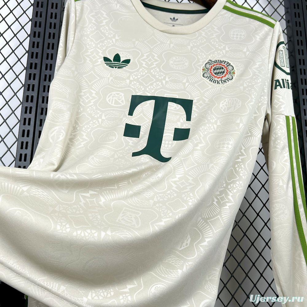 2025/26 Mens Bayern Munich Oktoberfest Long Sleeve Jersey
