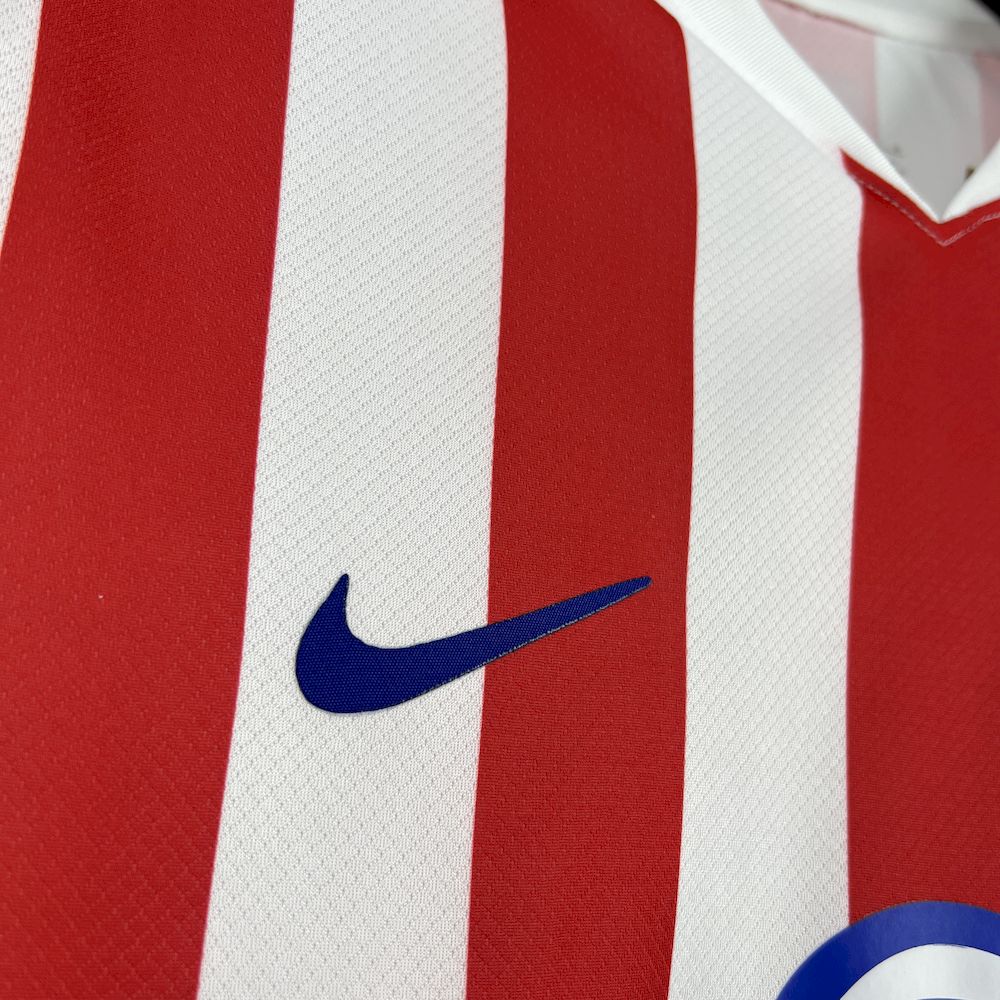 2025/26 Mens Atletico Madrid Home Long Sleeve Jersey