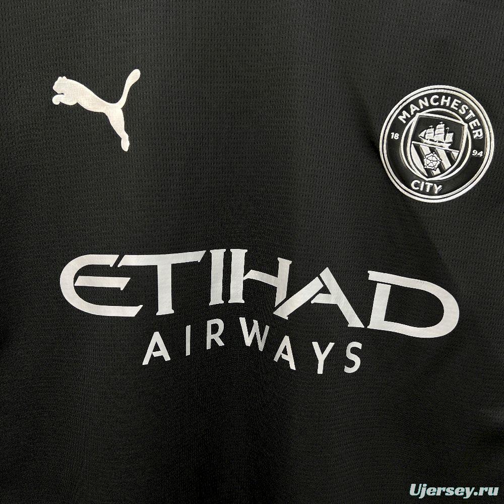 2025/26 Mens Manchester City Away Long Sleeve Jersey