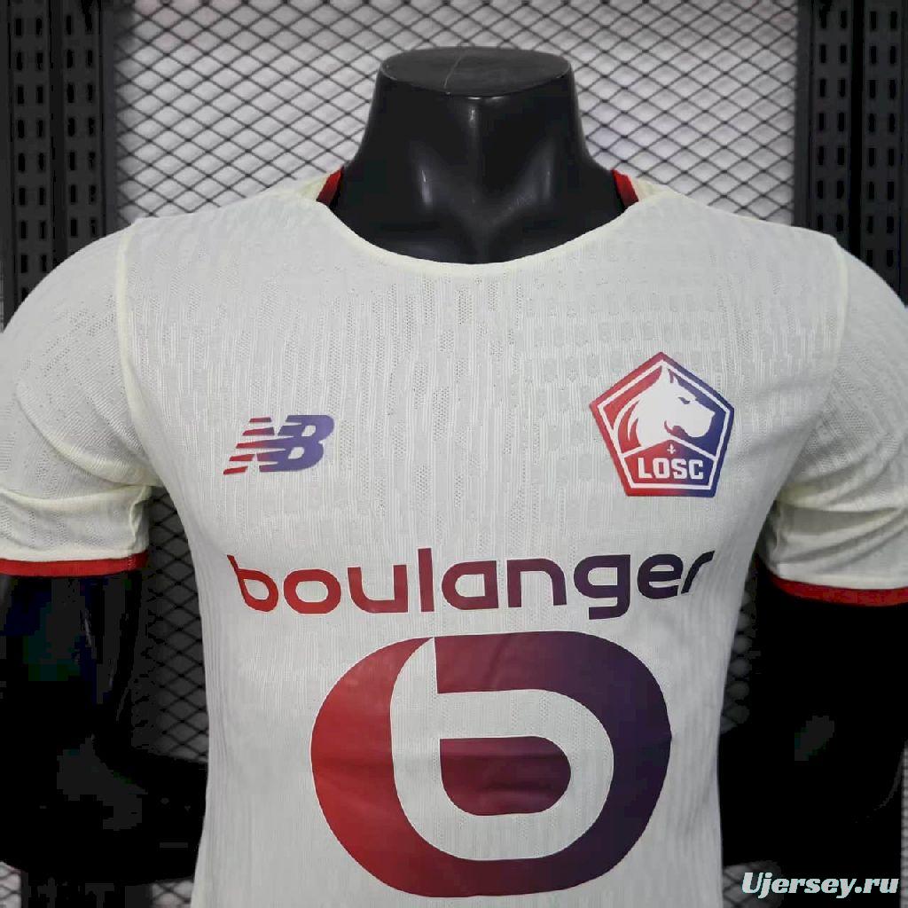 2025/26 Player Version Mens Lille OSC Away Jersey