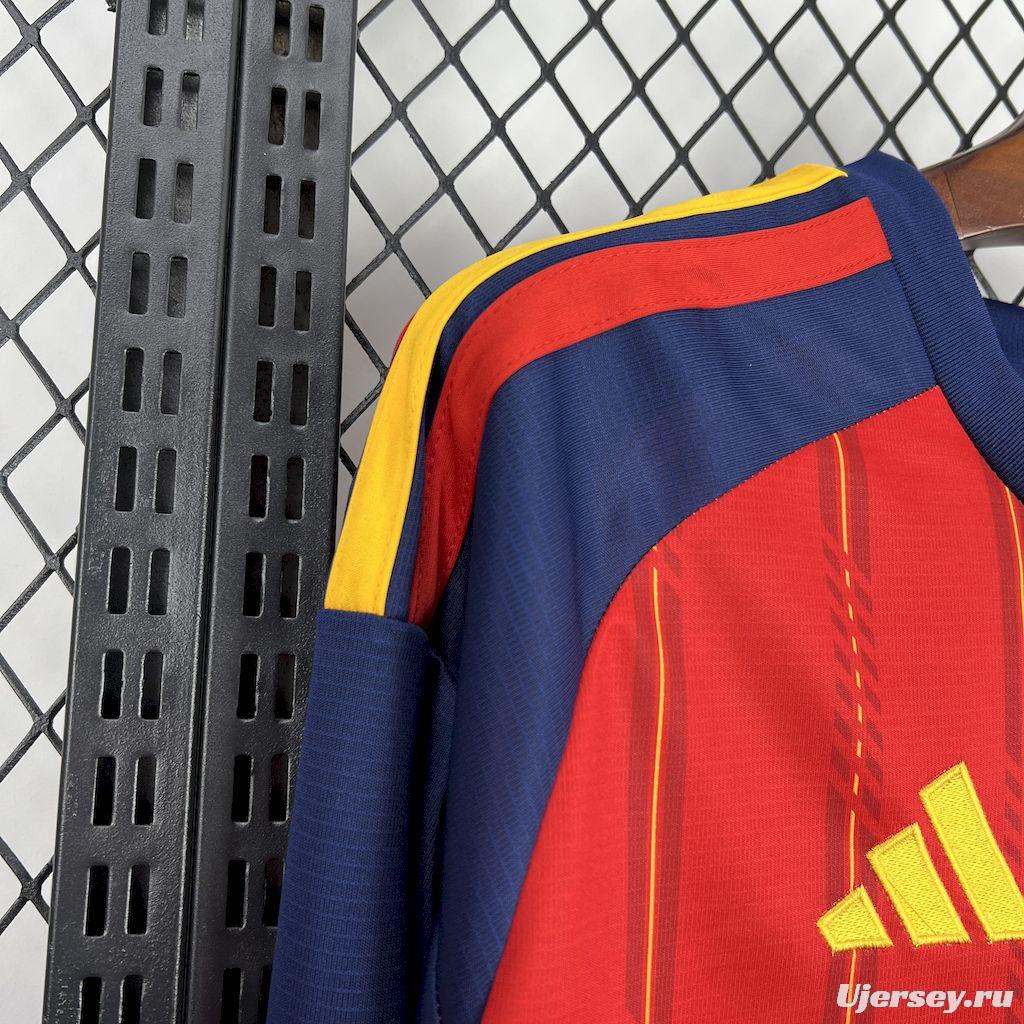 2026 Mens Spain World Cup Home Long Sleeve Jersey España