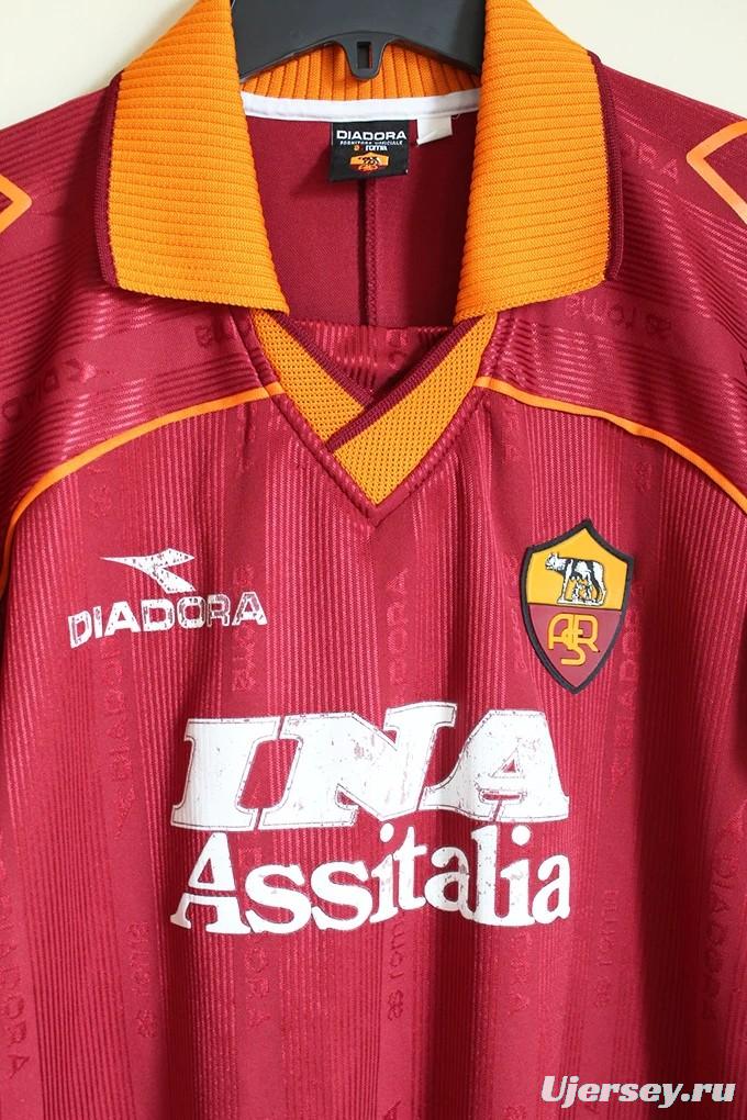 Retro 99/00 AS Roma Home Jersey