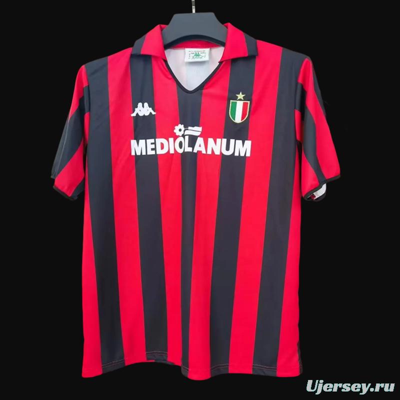 Retro 88/89 AC Milan Home Jersey