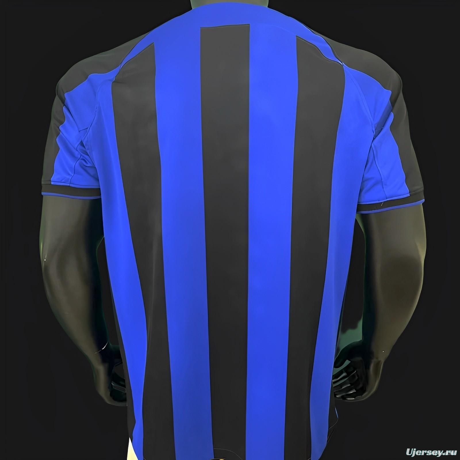 22/23 Inter Milan Home Jersey With Paramount Plus Sponsor