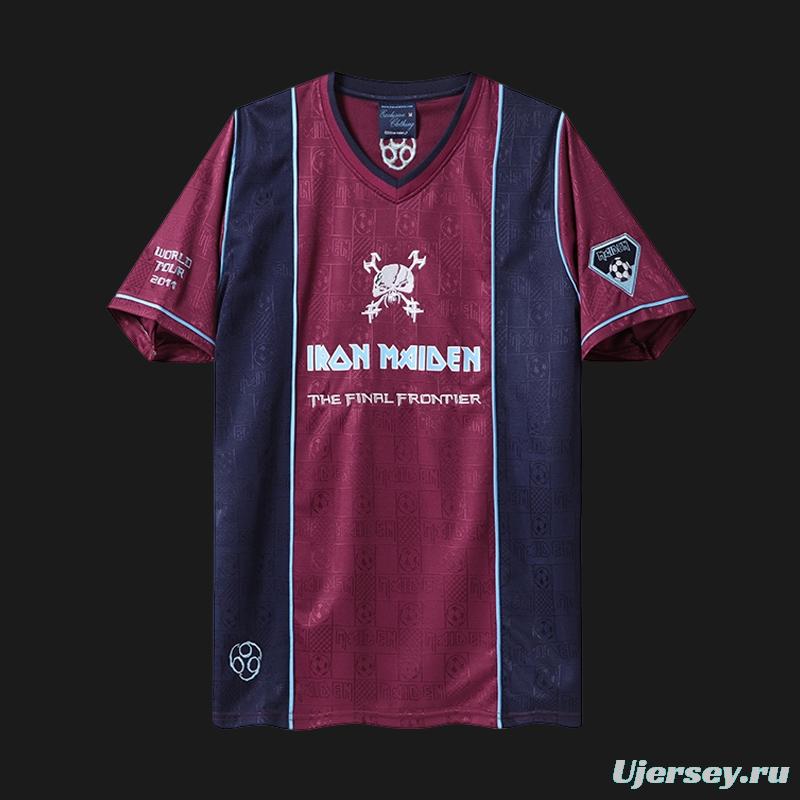 Retro 2011 West Ham United x Iron Maiden Away Jersey