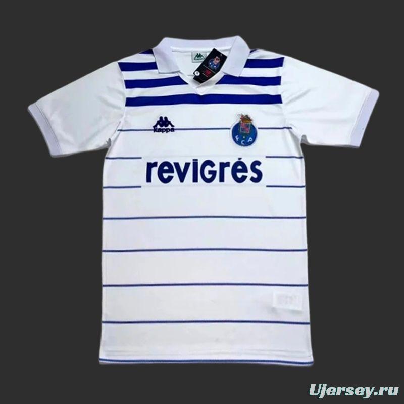 Retro 85/86 Porto Away White Jersey