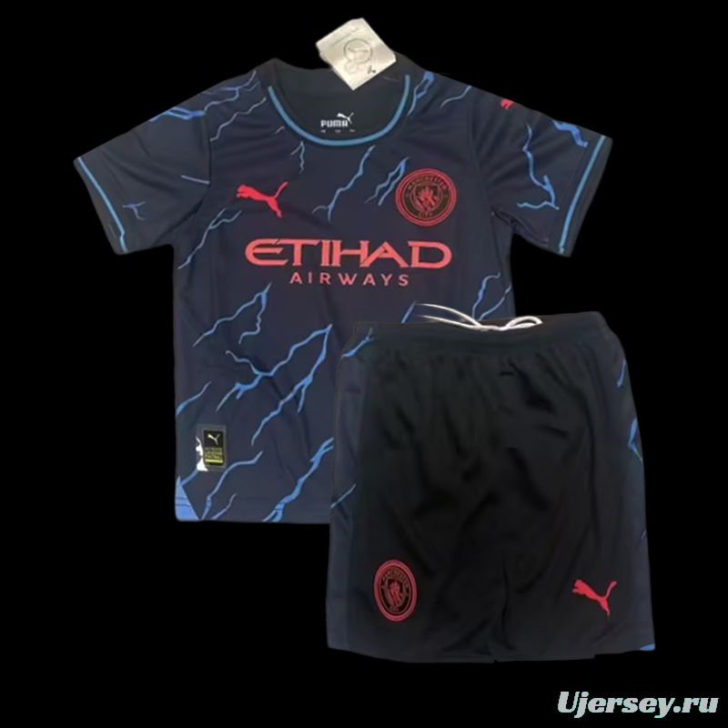 23/24 Kids Manchester City Third Jersey