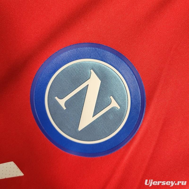 23/24 Napoli Red pre-Match Jersey