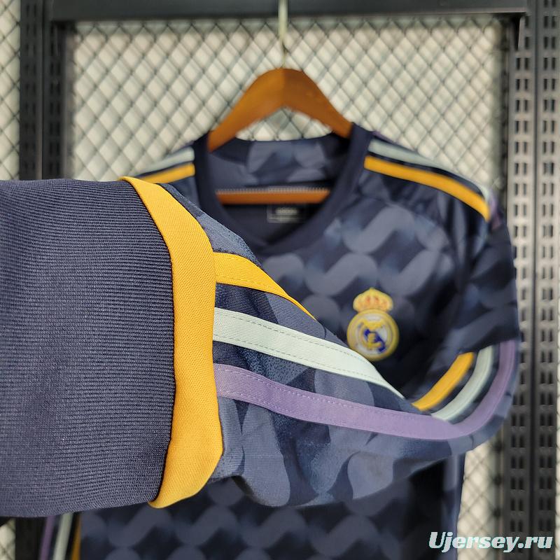 23/24 Real Madrid Away Long SLeeve Jersey