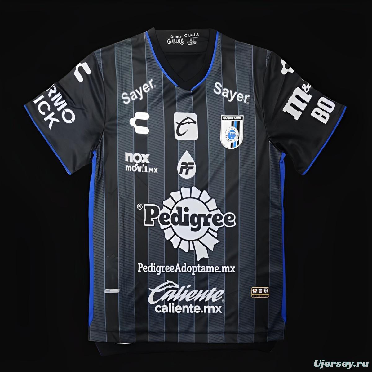 23/24 Queretaro Away Black Jersey