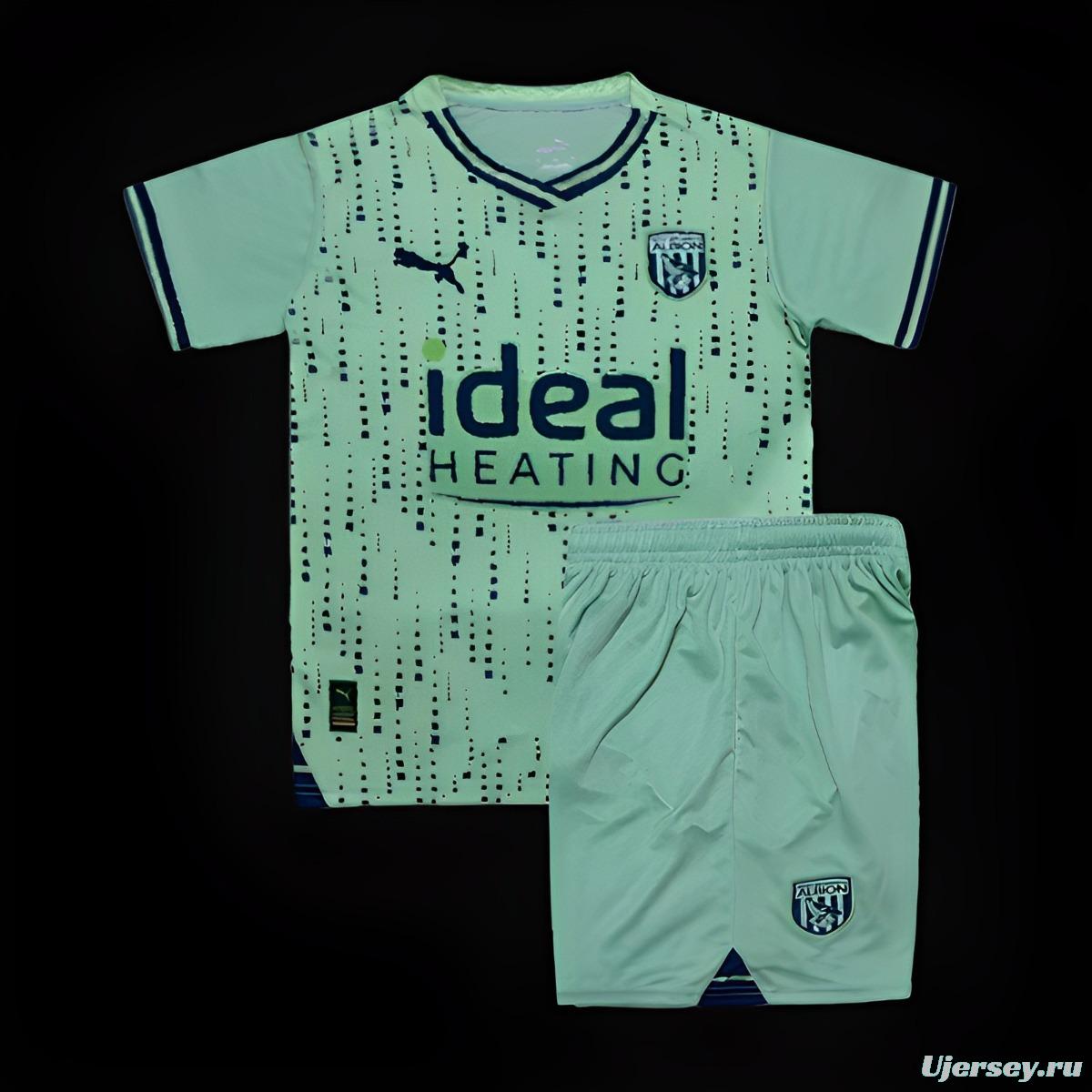 23/24 Kids West Bromwich Away Green Jersey