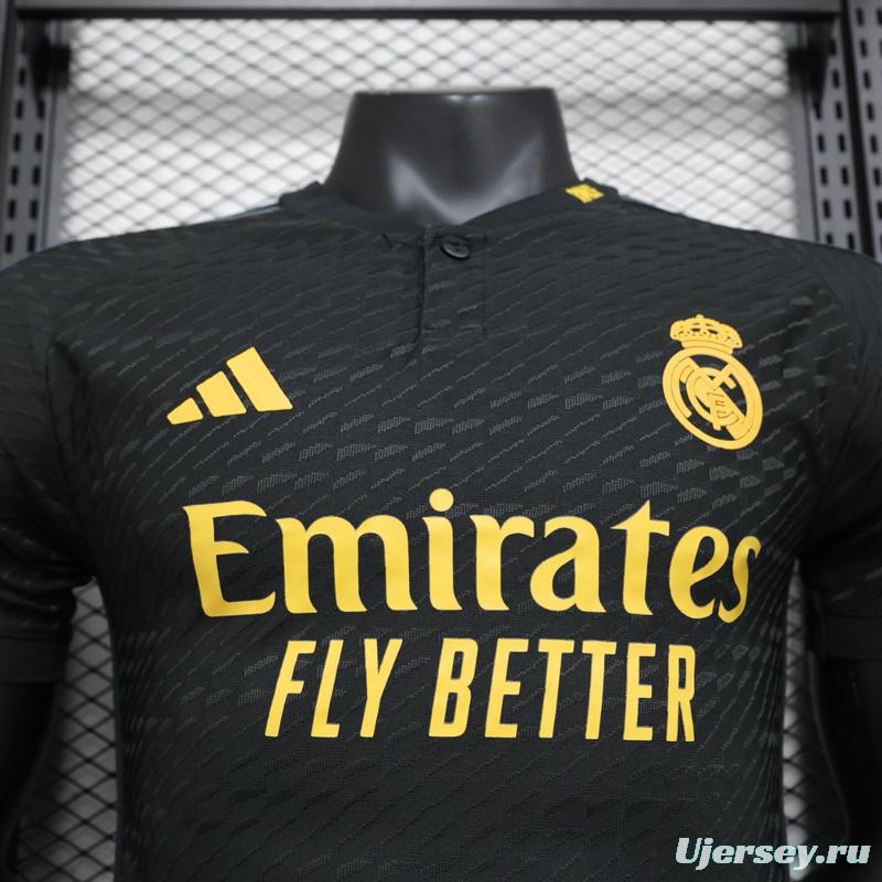 Player Version 23/24 Real Madrid Third Black Jersey