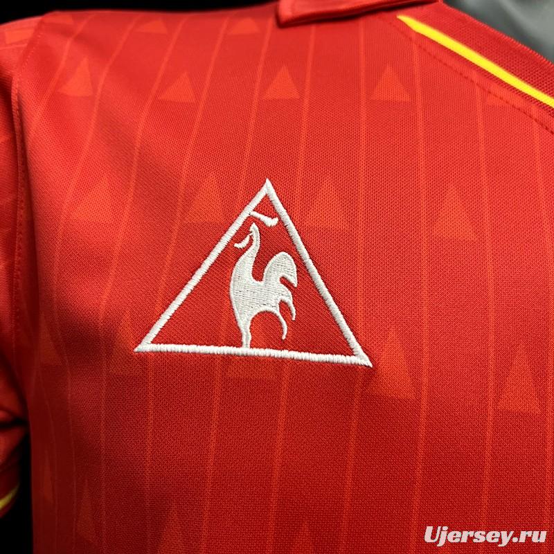 Retro 1988-91 Spain Home  Jersey