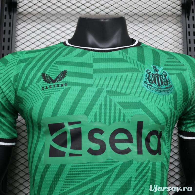 Player Version 23/24 Newcastle United Away Green Jersey