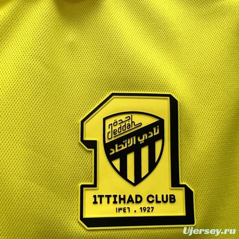 23/24 Al-Ittihad Club Yellow Polo Jersey