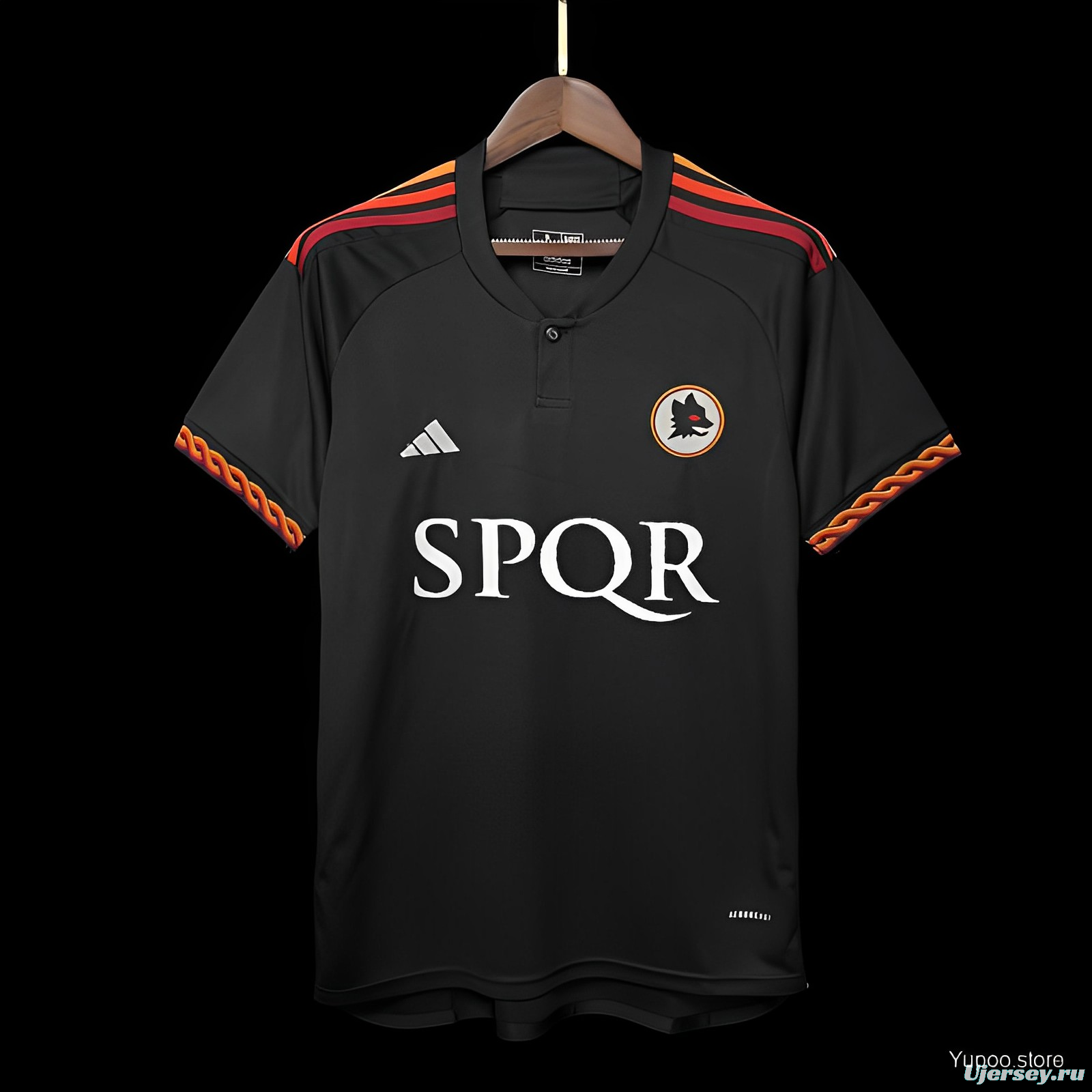 23/24 Roma Third Black Jersey