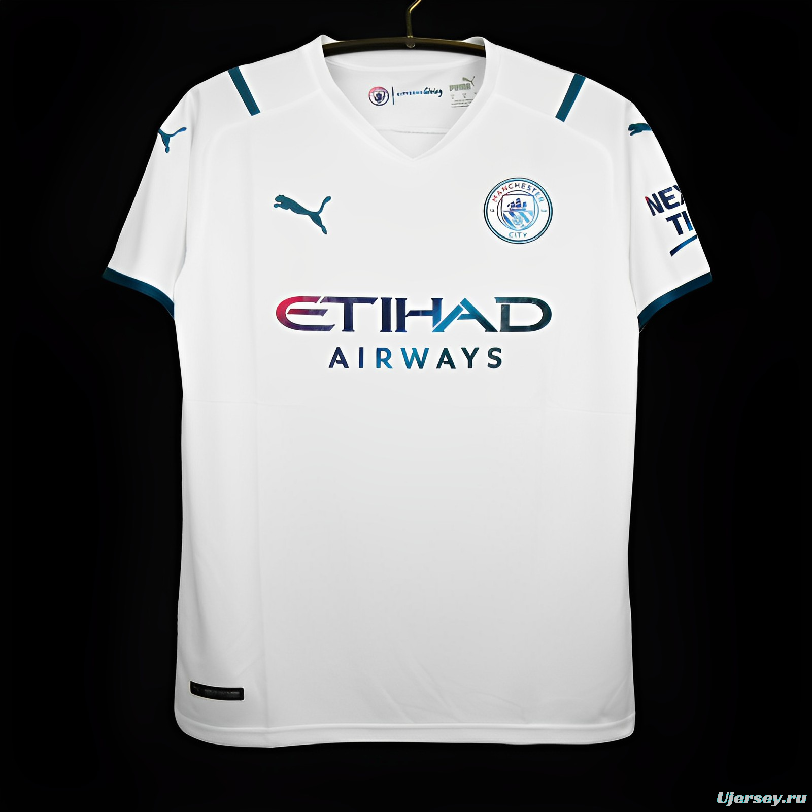 Retro 21/22 Manchester City Away White Jersey