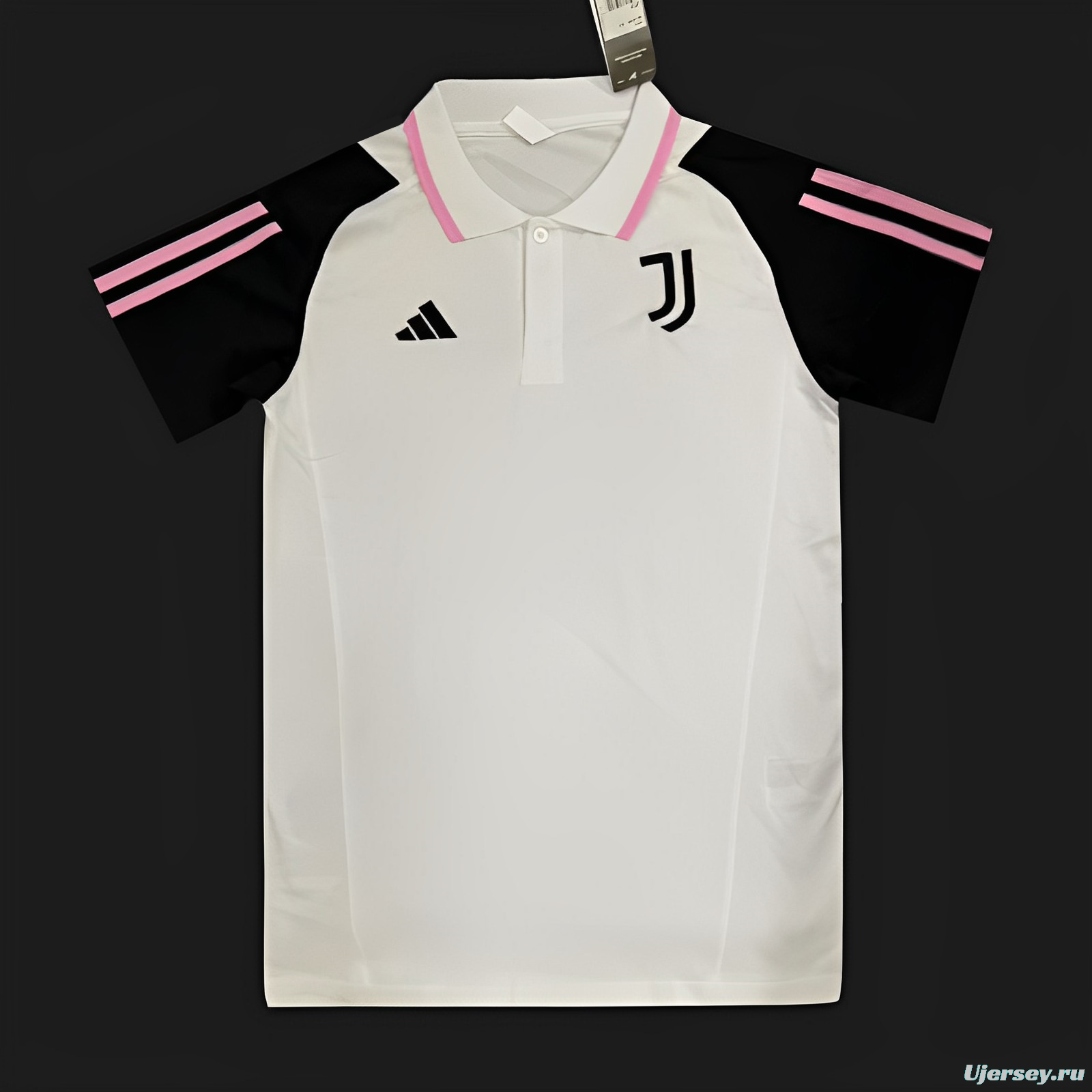 23/24 Juventus White POLO Jersey