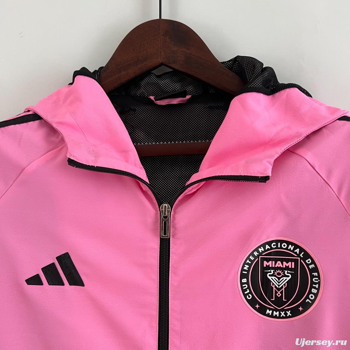 23/24 Inter Miami Black Pink Windbreaker