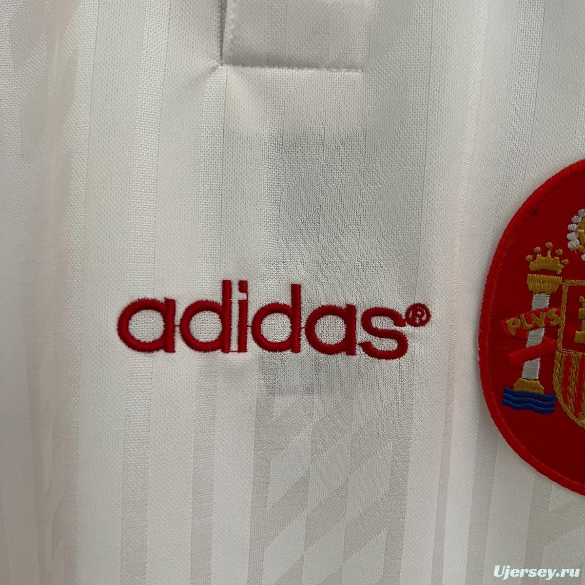 Retro 1994 Spain Away White Jersey