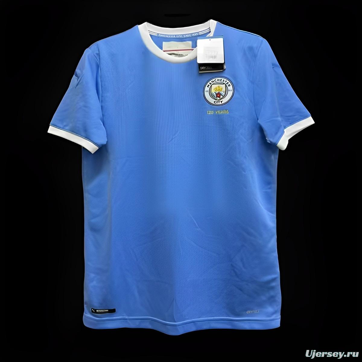 23/24 Manchester City Home 125Th Jersey