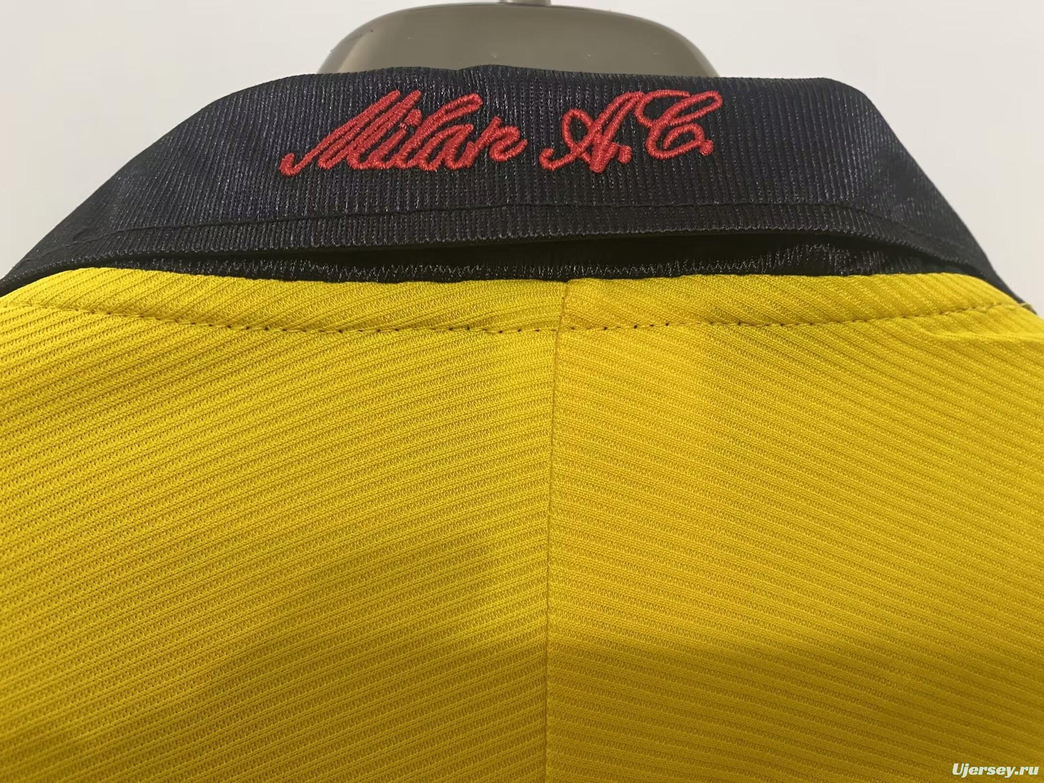 Retro 99/00 AC Milan Away Yellow Jersey