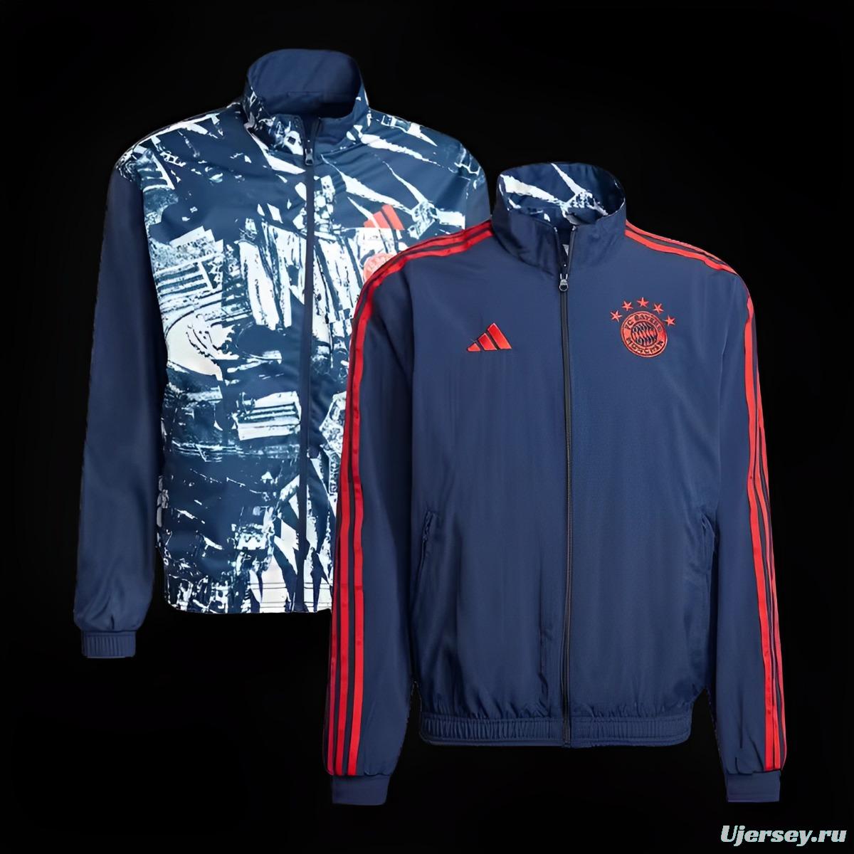 23/24 Bayern Munich Reversible Windbreaker Jacket