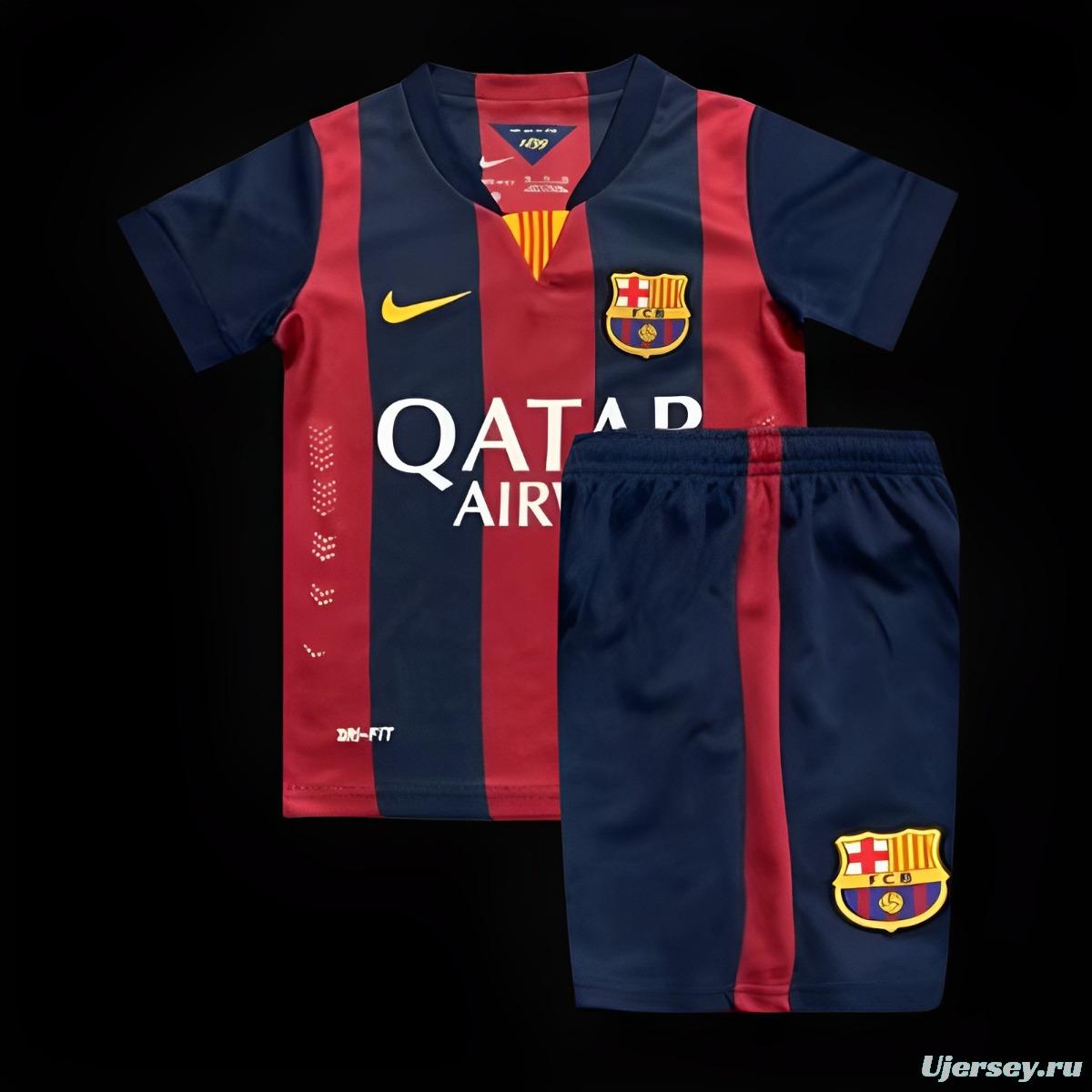 Retro 14/15 Kids Barcelona Home Jersey