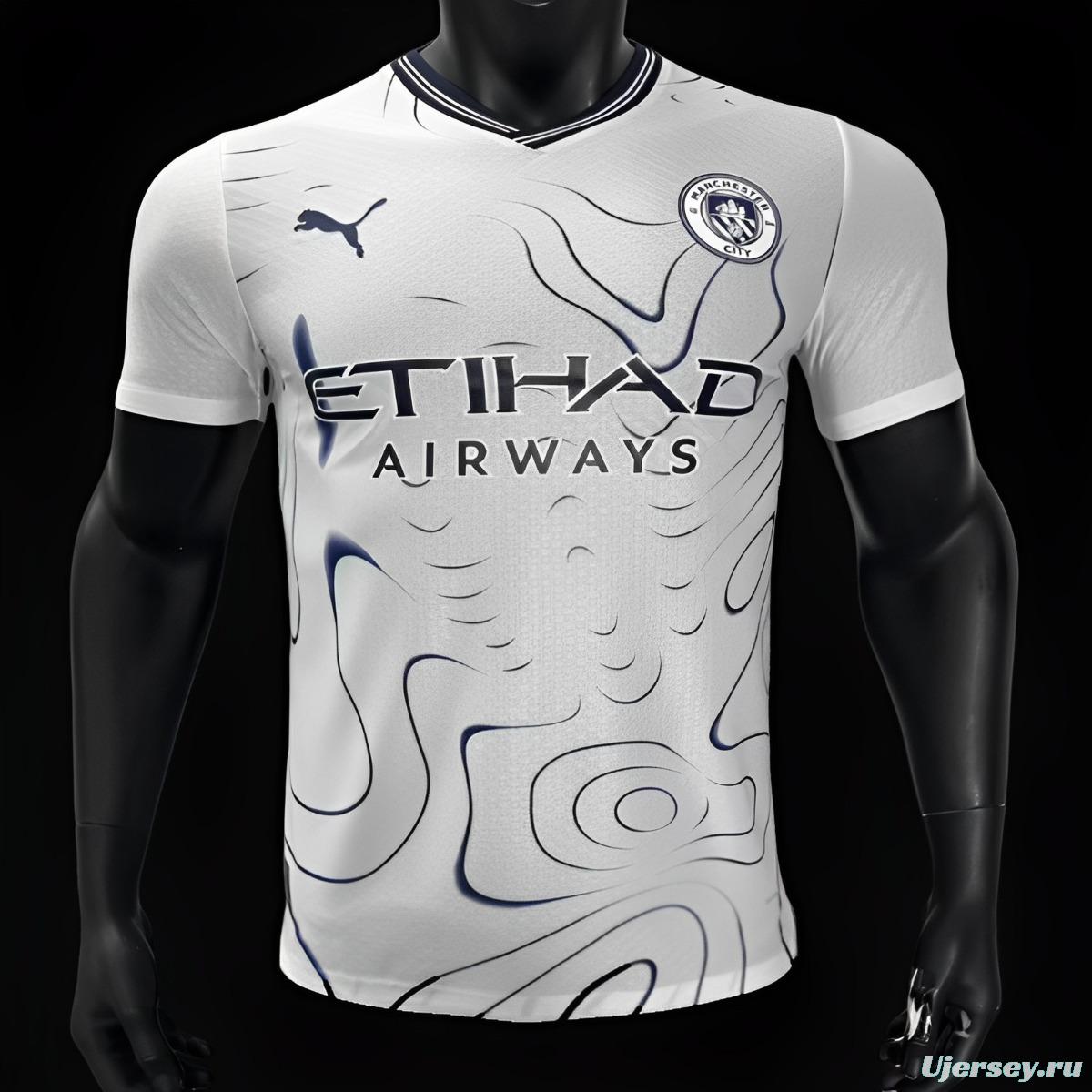 Player Version 24/25 Manchester City Away White Jersey