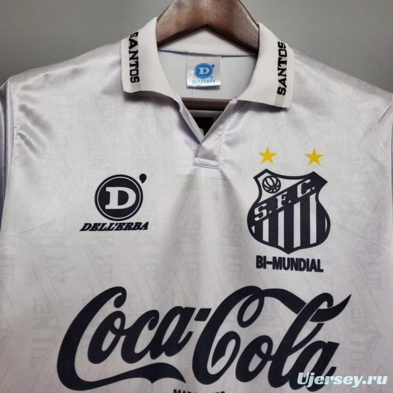 Retro 93/94 Santos Home Jersey