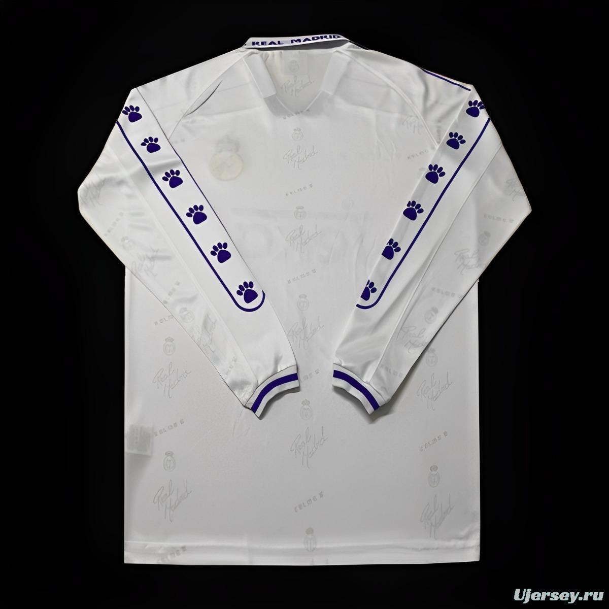 Retro 95/96 Real Madrid Home Long Sleeve Jersey