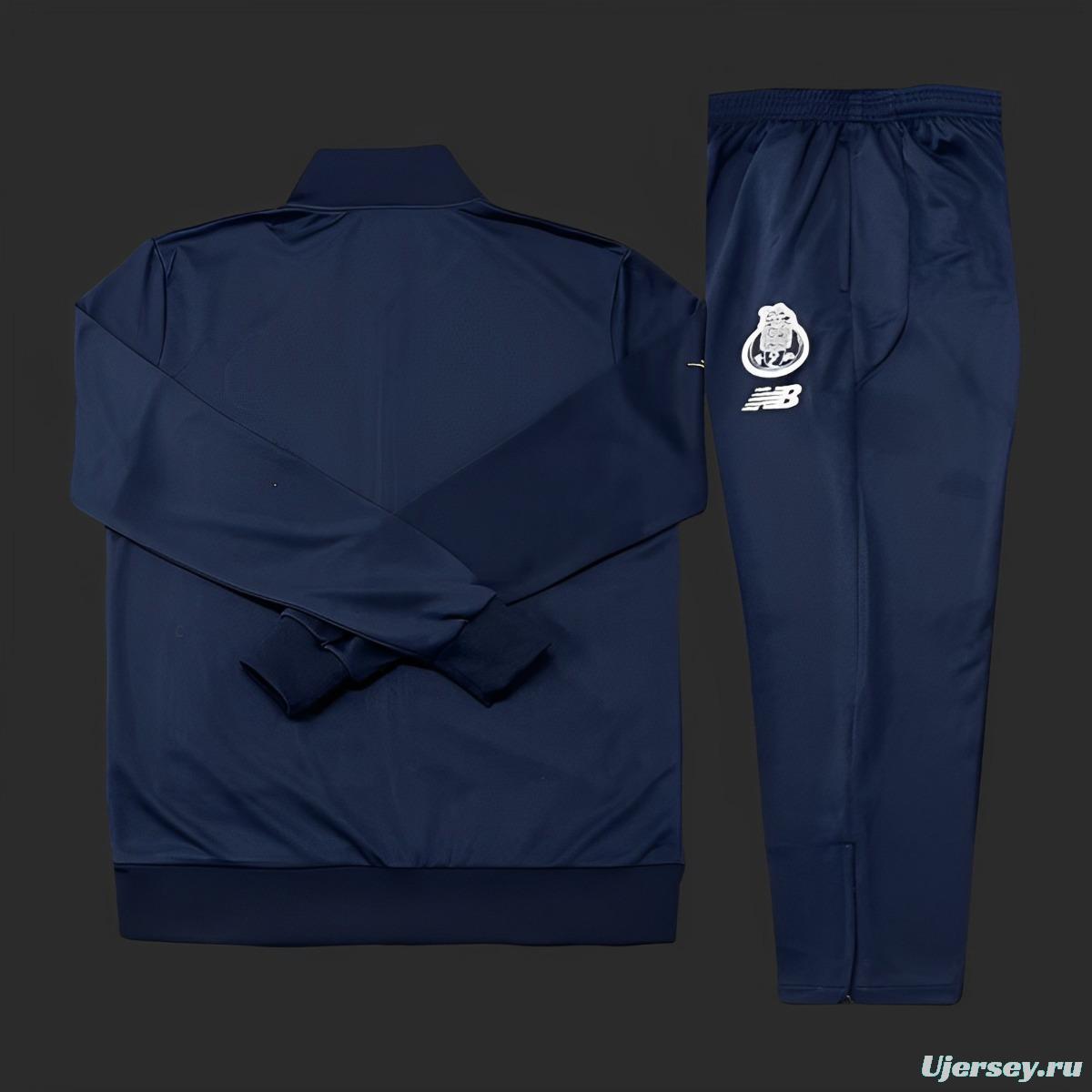 23/24 Porto Navy Full Zipper Jacket+Long Pants