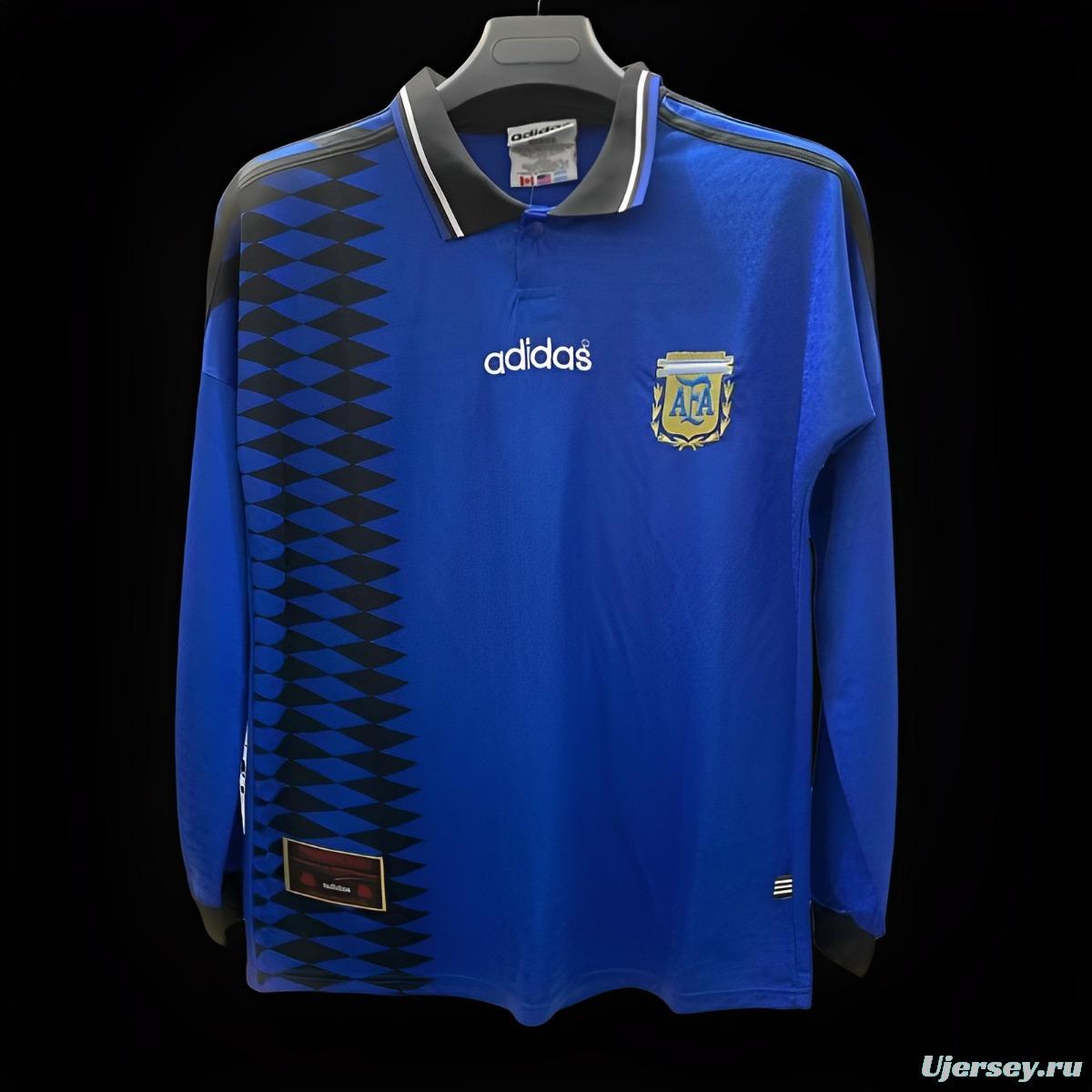 Retro 1994 Argentina Home Long Sleeve Jersey
