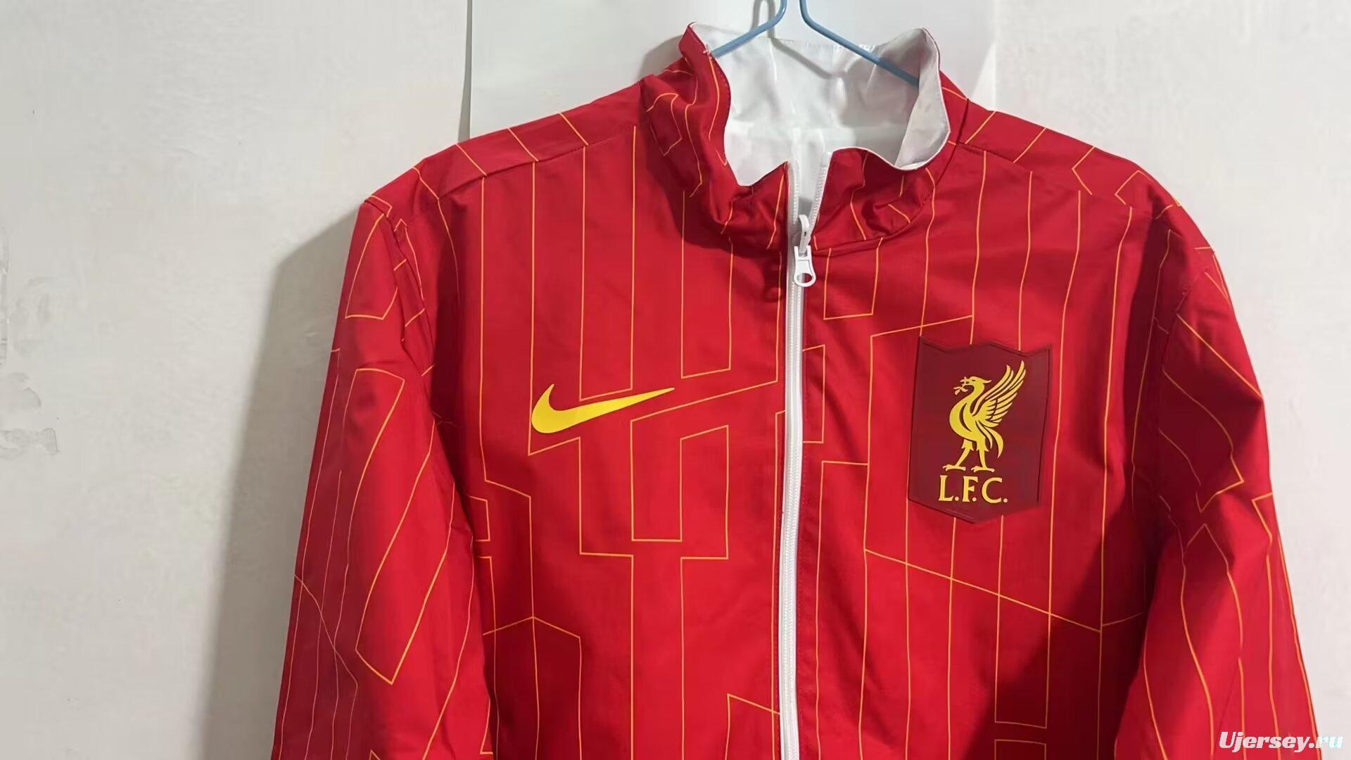 24/25 Liverpool Red/White Reversible Full Zipper Jacket