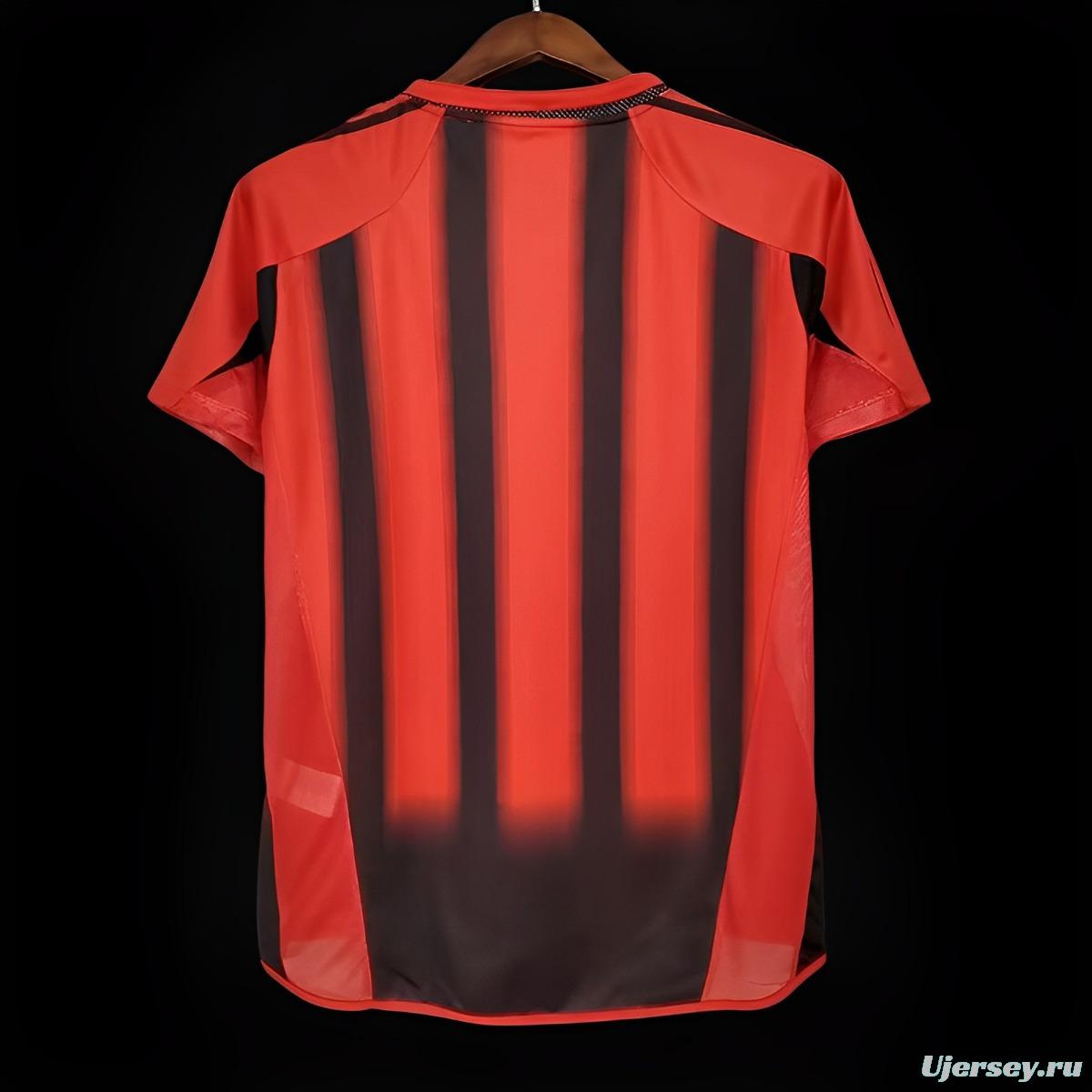 Retro 04/05 AC Milan Home Authentic Jersey
