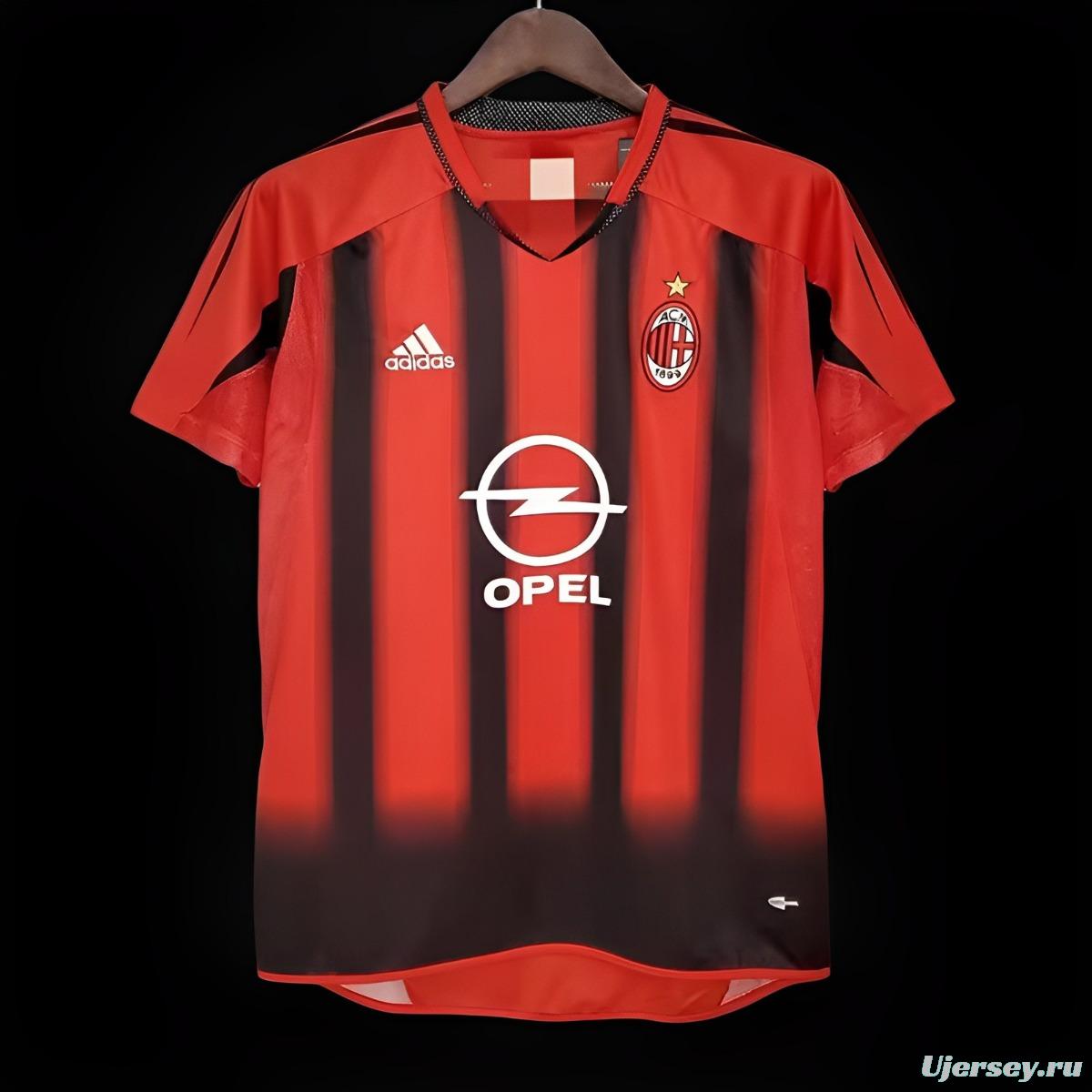 Retro 04/05 AC Milan Home Authentic Jersey