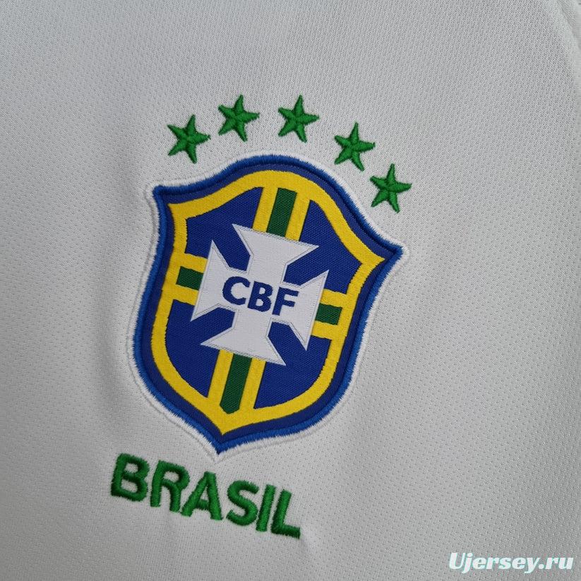 Retro 2019 Brazil Away White Jersey