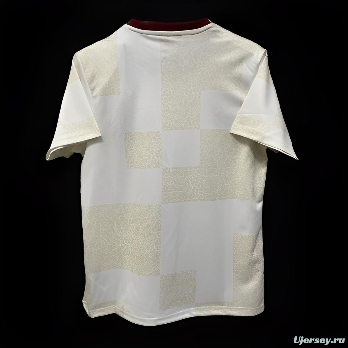 24/25 Flamengo Pre-Match White Training Jersey