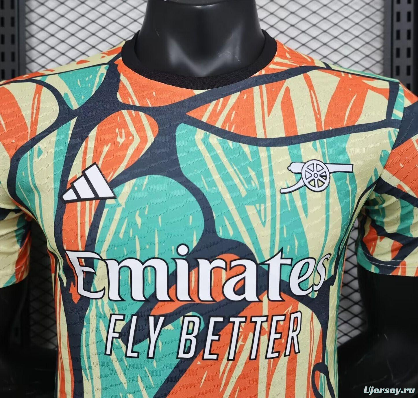 Player Version 24/25 Arsenal Pre-match Mixed Color Special Jersey